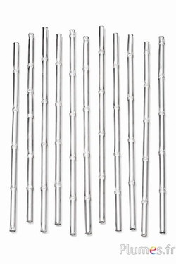 Bambusstab - 40 cm - silber
